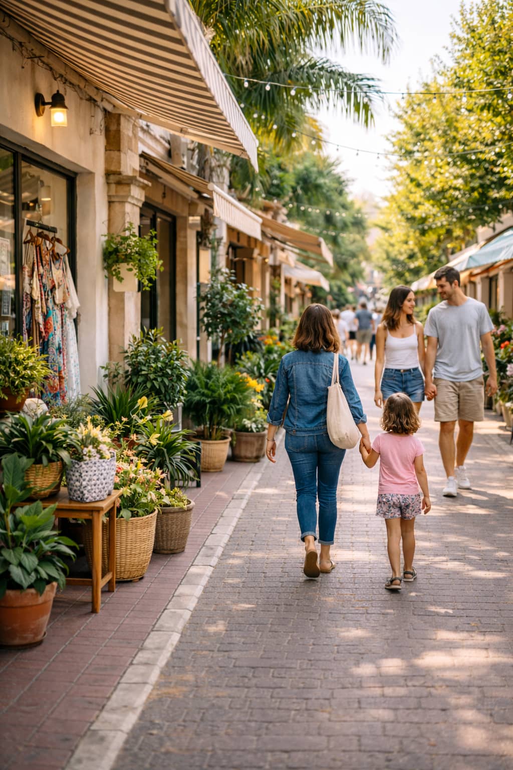 רחוב מסחרי תוסס